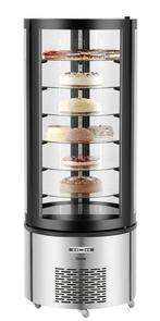 Gebaksvitrine | 400L | Zwart/Grijs | +2°C/+10°C | 7, Verzenden, Nieuw in verpakking