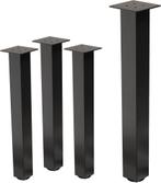 Set van 4 tafelpoten I-Design 72 cm donkergrijze look indust, Huis en Inrichting, Verzenden, Nieuw