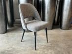 Veiling - Eetkamerstoel Chef (set van 4) Linnenstof - Donker, Huis en Inrichting, Stoelen, Nieuw