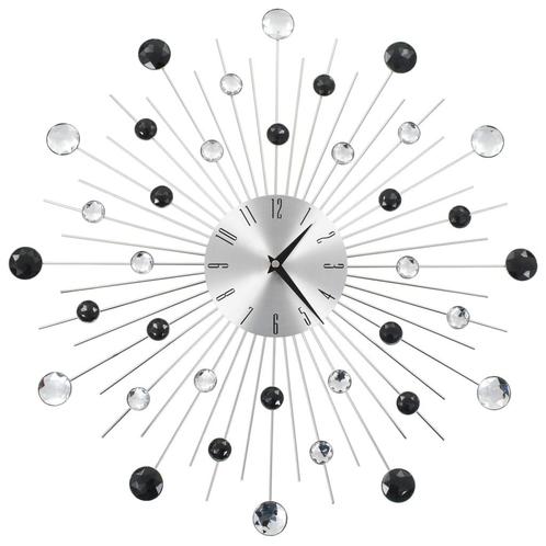 vidaXL Wandklok met quartz-mechanisme 50 cm modern ontwerp, Huis en Inrichting, Woonaccessoires | Klokken, Nieuw, Verzenden