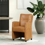 Set van 6 Leren eetkamerstoelen Sharp - Granada Sahara, Huis en Inrichting, Stoelen, Ophalen of Verzenden, Nieuw, Leer