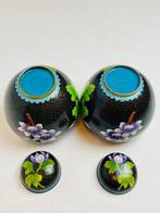 ca. 1890–1930 - Gemberpot (2) - Ginger jar - Koper, Email -