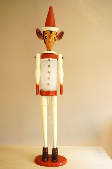 Staande lamp - Houten mid-century Pinocchio vloerlamp -, Verzamelen, Disney