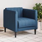 vidaXL Fauteuil stof blauw, Verzenden, Nieuw