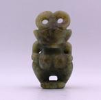 Sculpture, Hongshan Cultuur Alien achtige Gehoornde Godheid, Nieuw