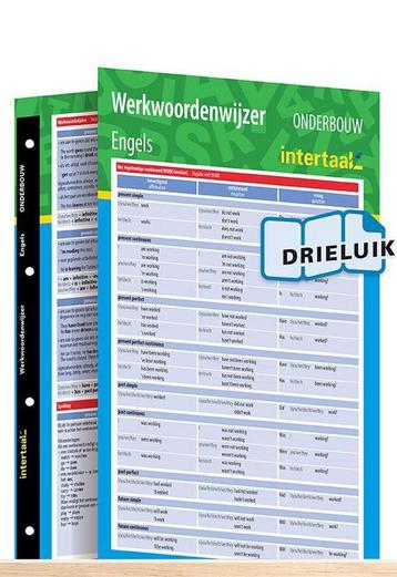 Werkwoordenwijzer Engels onderbouw uitklapkaart de Vries, Verzenden, De Vries