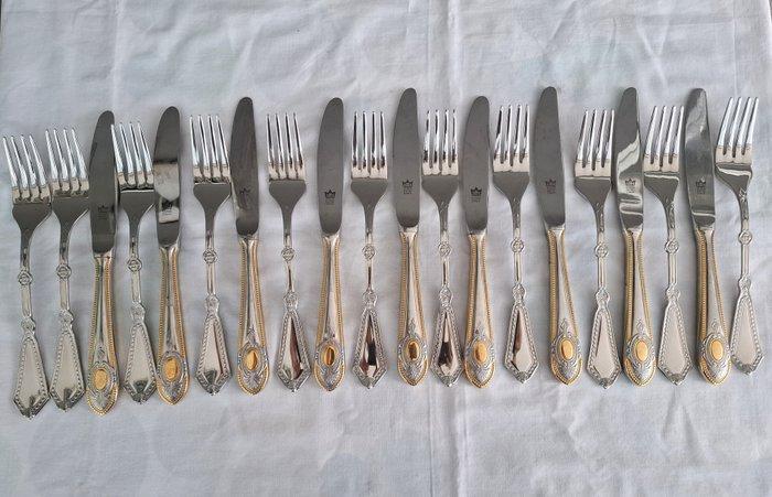 Bestekset (21) - Staal, inox 18/10 - Gottinghen, Antiek en Kunst, Antiek | Meubels | Tafels