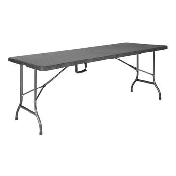 Inklapbare Buffettafel | Kunststof/Staal | Zwart Blad |, Verzenden