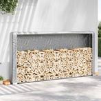 vidaXL Haardhoutrek met regenhoes 300x25x150 cm, Verzenden