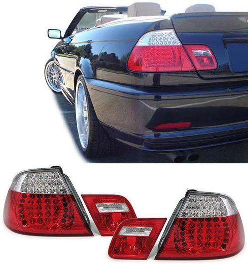 LED Achterlichten Rood/Wit BMW E46 Cabrio 00-03 B6100, Auto-onderdelen, Verlichting, Nieuw, BMW