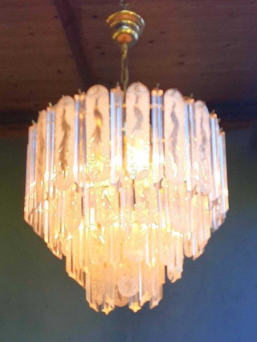 attribuito Mazzega - Kroonluchter - Muranoglas -, Antiquités & Art, Antiquités | Éclairage
