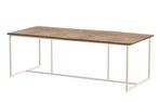 4 Seasons Outdoor Quatro tafel latte met Robusto teak blad, Nieuw