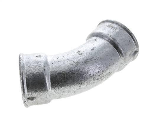 Raccord coudé 45deg Rp2 Femelle Fonte 25bar (351.25psi), Doe-het-zelf en Bouw, Overige Doe-Het-Zelf en Bouw, Verzenden