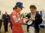 Ayrton Senna Signed VIP Paddock Pass Silverstone 1993 +