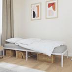 vidaXL Bedframe metaal wit 75 x 190 cm, Huis en Inrichting, Slaapkamer | Bedden, Verzenden, Nieuw