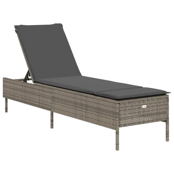 Rattan Ligstoel met Kussen | Tweede Kansje | OP=OP, Tuin en Terras, Ligbedden, Verstelbaar, Nieuw, Rotan, Verzenden