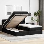 vidaXL Bed poef met matrassen en LEDs 160x200cm kunstleer, Verzenden, Nieuw