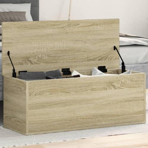 vidaXL Boîte de rangement chêne sonoma 90x35x35 cm bois, Maison & Meubles, Armoires | Autre, Neuf, Envoi