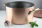 Kookpan - Koper, Messing, Tin - 9 liter - Restaurant, Antiek en Kunst