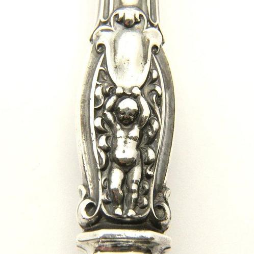 Antiek Rococo slacouvert met afbeelding van putti - Couverts, Antiek en Kunst, Antiek | Zilver en Goud