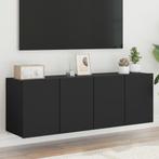 vidaXL Tv-meubels 2 st wandgemonteerd 60x30x41 cm zwart, Nieuw, Verzenden
