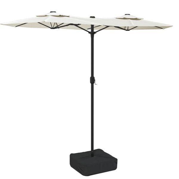 Grote Parasol met LED - - Tweede kansje - OP = OP!, Tuin en Terras, Parasols, 1 tot 2 meter, Waterdicht, Nieuw, Stokparasol, Verzenden