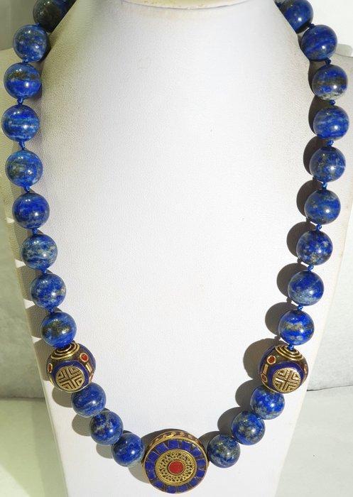 Collier Lapis lazuli (NATUREL) - AAAA - Amulettes de, Antiek en Kunst, Antiek | Boeken en Manuscripten
