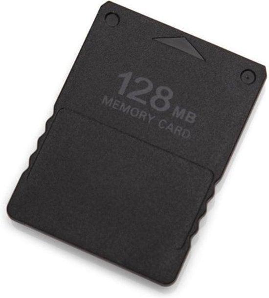 PS2 128MB Memory Card Zwart (Third Party) (PS2 Accessoires), Games en Spelcomputers, Spelcomputers | Sony PlayStation 2, Zo goed als nieuw