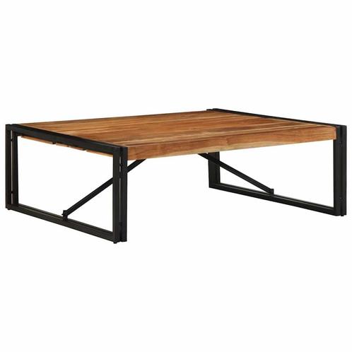 vidaXL Salontafel 100x100x35 cm massief acaciahout, Huis en Inrichting, Tafels | Salontafels, Nieuw, Verzenden