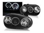 CCFL Angel Eyes koplampen Black geschikt voor VW Golf 4, Auto-onderdelen, Nieuw, Volkswagen, Verzenden