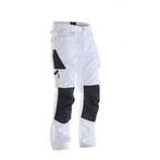 Jobman 2321 pantalon de service d124 blanc/noir