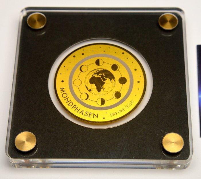 Tsjaad. 5000 Francs 2020 Moonphase 1/200oz (.999) (Zonder, Postzegels en Munten, Munten | Europa | Niet-Euromunten