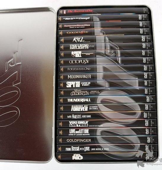 James Bond Collection Metalen Box, Cd's en Dvd's, Dvd's | Actie, Actie, Verzenden