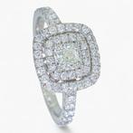 Zonder Minimumprijs - Ring - 14 karaat Witgoud, HRD -, Handtassen en Accessoires, Ringen, Nieuw