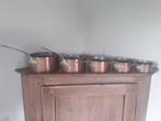 Ensemble de casseroles (5) - Cuivre - pots en cuivre, Antiek en Kunst