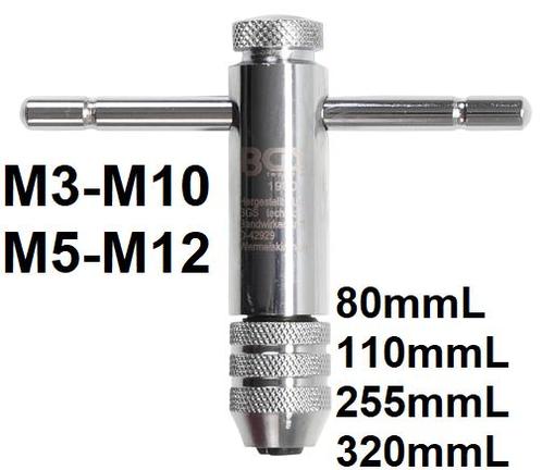 Bgs Technic T-Type ratel Tap houder, 80 mm (M3-10), Autos : Pièces & Accessoires, Pneus & Jantes, Envoi