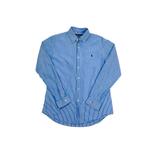 Vintage Ralph Lauren Blue White Striped Shirt maat S, Vêtements | Hommes, Chemises, Ophalen of Verzenden