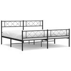 Groot Bedframe Zwart 200x200 - Tweede Kansje! Ideaal Loge..., Verzenden, Zwart, Overige maten, 200 cm