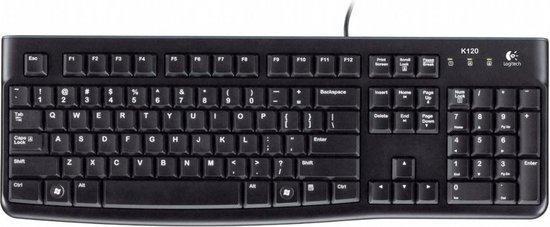 Logitech K120 - Toetsenbord - QWERTY US ANSI - Zwart, Computers en Software, Muizen, Nieuw, Verzenden