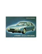 1981 CITROEN CX 2.5 LITER DIESEL INSTRUCTIEBOEKJE, Auto diversen, Handleidingen en Instructieboekjes