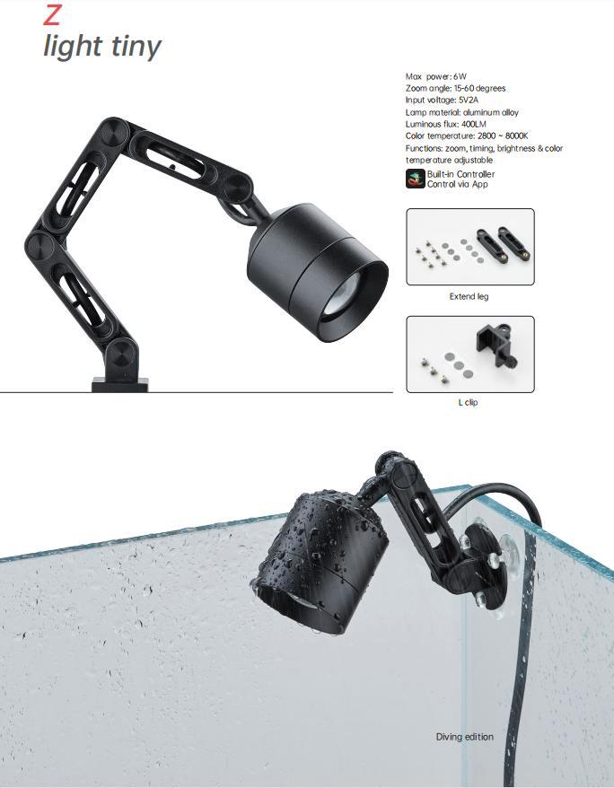 Chihiros Z Light Tiny - 355mm 6W 400lm, Dieren en Toebehoren, Vissen | Aquaria en Toebehoren, Nieuw, Verzenden