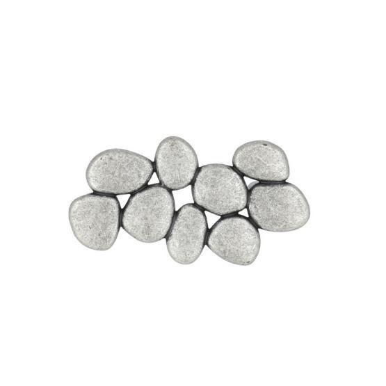 Greep Kiezel Oud Zilverkleur 64 mm, Doe-het-zelf en Bouw, Hang- en Sluitwerk, Klink of Kruk, Nieuw, Overige materialen