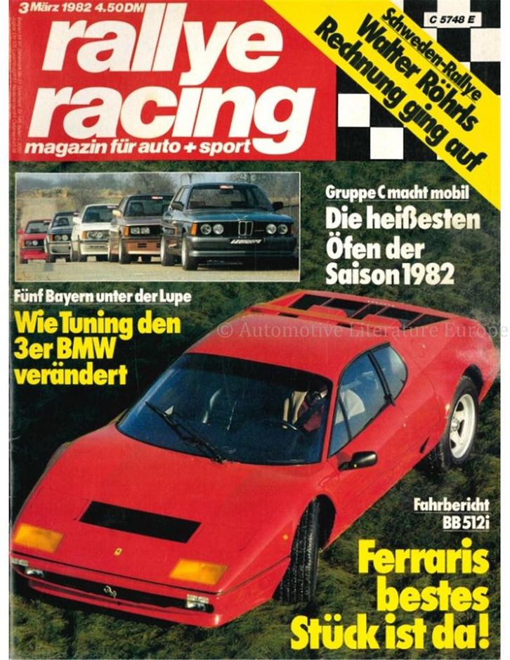 1982 RALLYE RACING MAGAZINE 03 DUITS, Livres, Autos | Brochures & Magazines