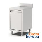 RVS werktafel met kanteldeur en opstaande rand | 50x70x90 cm, Verzenden, Nieuw