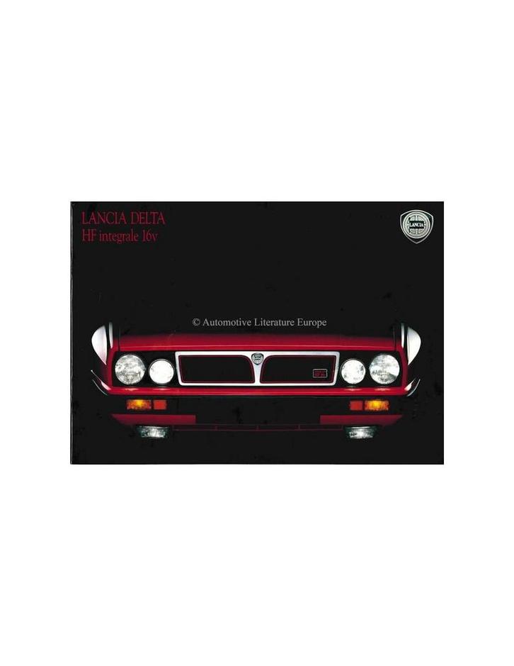 1989 LANCIA DELTA HF INTEGRALE BROCHURE DUITS, Boeken, Auto's | Folders en Tijdschriften