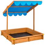 tectake Zandbak Emilia met verstelbaar dak 120x120x120cm - b, Kinderen en Baby's, Speelgoed | Buiten | Zandbakken, Verzenden, Nieuw