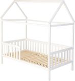 Huisbed huisje| Kinderbed| Hout | met hek | 160 x 80 cm, Kinderen en Baby's, Ophalen of Verzenden, Nieuw