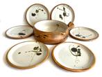 Poterie de la Colombe - Madeleine Brault - Service à dessert, Antiek en Kunst