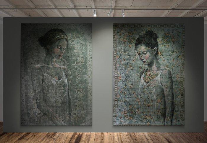 Jacqueline Klein Breteler - Isolation 2 - painting on a, Antiquités & Art, Art | Peinture | Moderne