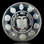 Ecuador. Silver Proof, 5000 Sucres (Galapagos Penguins) 1994, Postzegels en Munten